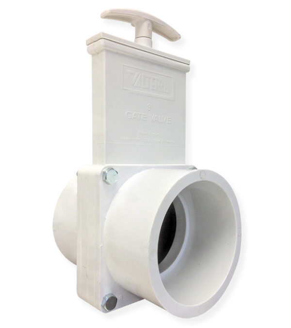 Gate Valve, 3-Inch PVC