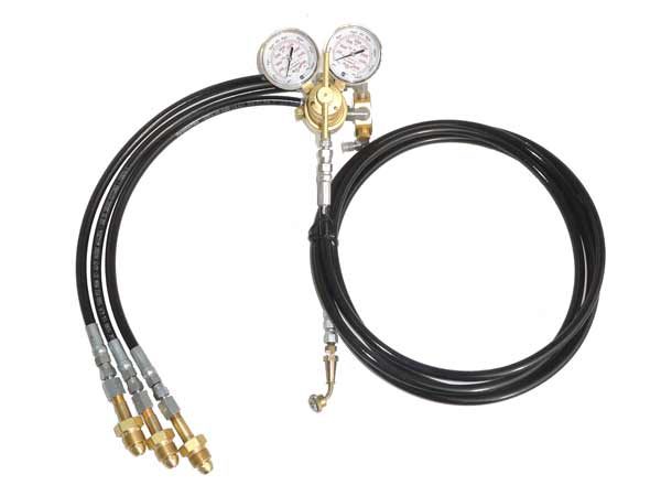 3-Bottle Nitrogen High Pressure Regulator System