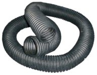 Black Rubber Lavatory Service Dump Hose, 4-Inch x 10-Feet