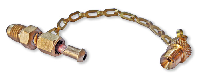 Oxygen Charge Adapter w/ Dust Cap, 1" (JIC) - Image 2