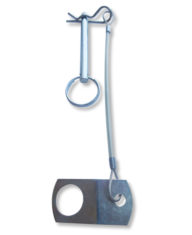 Shear Pin Kit, 7mm x 70mm Pin w/Clip & 6" Lanyard