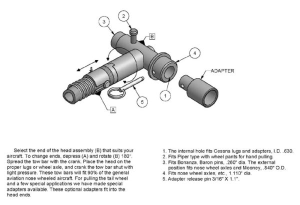 6B Universal Towbar Assembly, 4,000 lbs. Capacity - Image 6