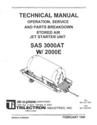 Air-A-Plane SAS-3000AT Stored Air Jet Starter Manual