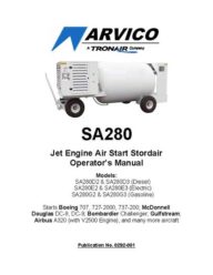 Arvico/Tronair SA280 Stordair Air Start Manual