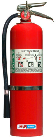 H3R 361 Halon 1211 Fire Extinguisher, 17 lbs.