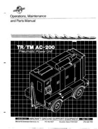 Stewart & Stevenson TR-TMAC-200 Air Start Unit Manual