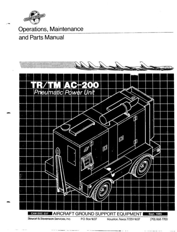 Stewart & Stevenson TR-TMAC-200 Air Start Unit Manual