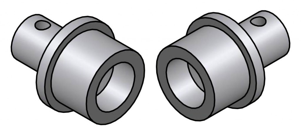 Piper Aerostar 600/601/602 & 700P Adapter Set for 34R, 34B, 5R & 5B Universal Towbars