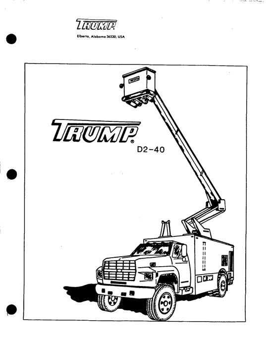 Trump D2-40 Deicer Truck Manual (1990-1991)