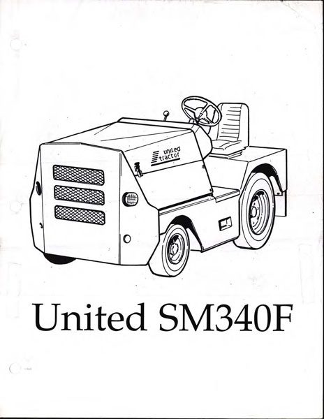 United SM340F Tow Tractor Manual