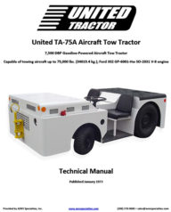 United TA-75A Aircraft Tow Tractor Manual