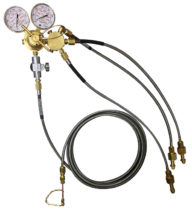 3-Bottle Oxygen Regulator System