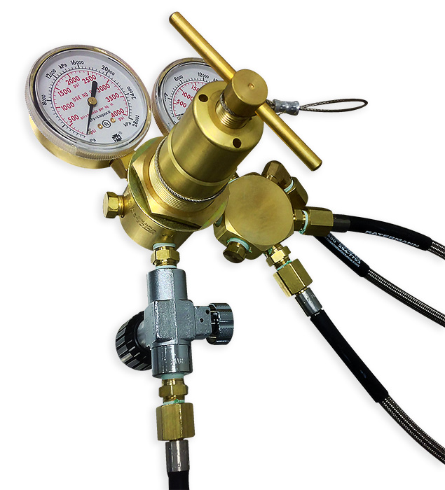 3-Bottle Oxygen Regulator System - Image 3
