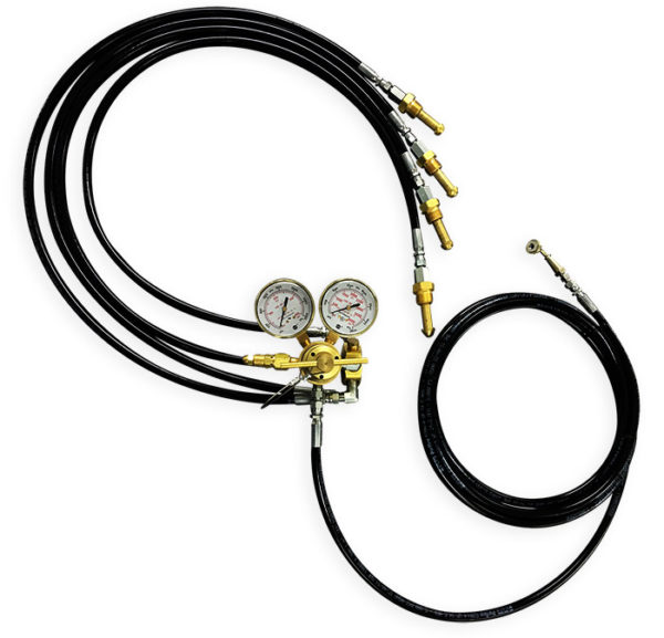 4-Bottle Nitrogen Low Pressure Regulator System