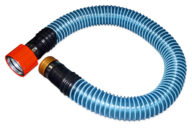 Lavatory Hose 7' Extension with Couplers, Translucent Blue Urethane