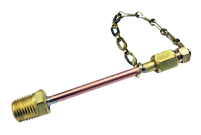 Oxygen Charge Adapter (MNPT), 3" Tube