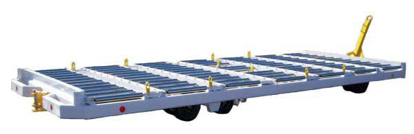 3083 20' Roller Deck Side Load Pallet Trailer