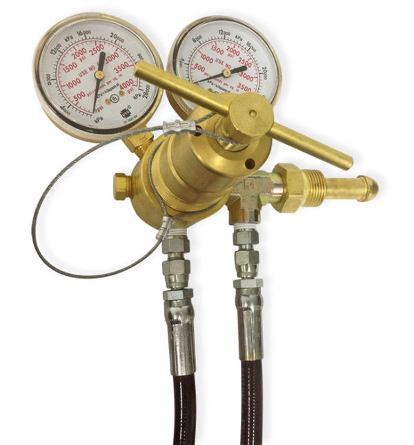2-Bottle Nitrogen High Pressure Regulator System - Image 2