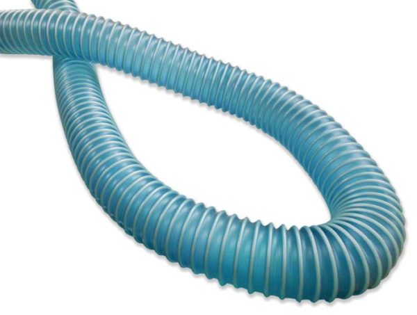 Lavatory Hose, Translucent Blue Urethane, 4-Inch x 20-Feet