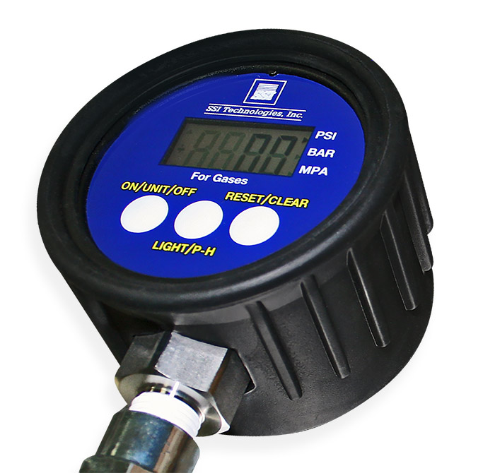 Digital Low Pressure Nitrogen Tire Pressure Gauge Assembly, 300 psi - Image 2