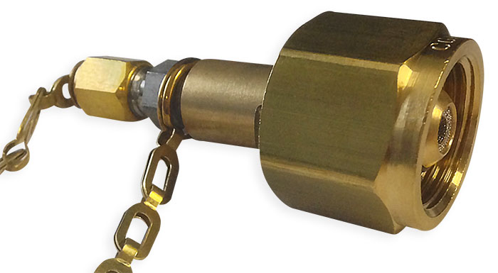 O2 Transfill Adapter, AN800 Nipple to CGA-540 HT (Hand Tight) Nut - Image 2