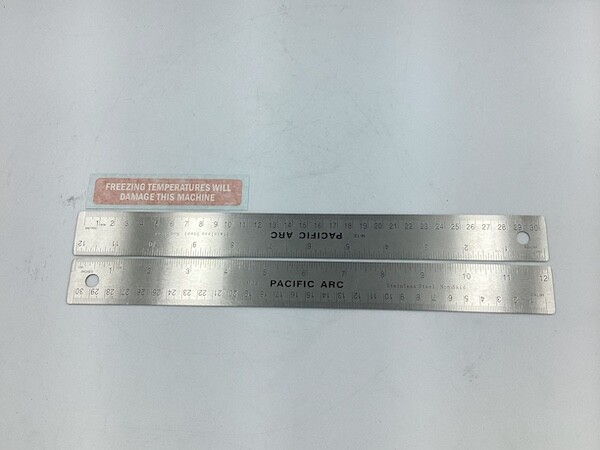 Decal, Freezing Temps Will Damage This Machine, 4" x .75" - Image 2