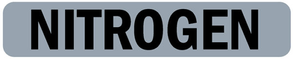 Decal, O2N2, NITROGEN, 2.5" x .5"