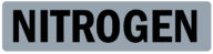 Decal, O2N2, NITROGEN, 9.5" x 2.25"