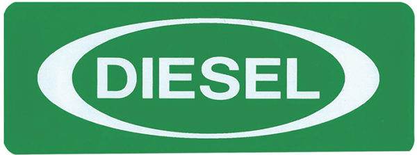Decal, JetGo , DIESEL, 6.125" x 2.375"