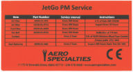 Decal, JetGo, JetGo PM Service, 5.125" x 3.75"