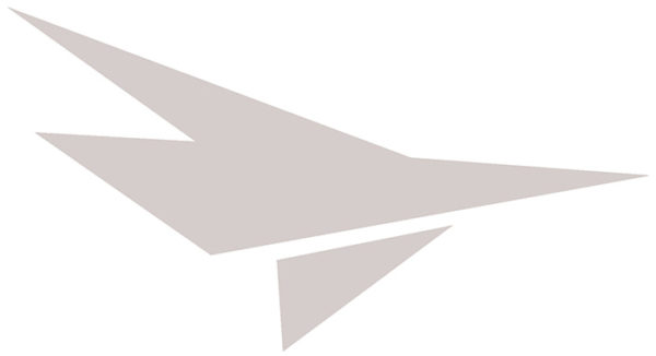 Decal, JetGo, Big White Airplane (right side), 9.125" x 5"