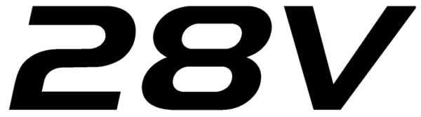 Decal, JetGo, 28V Black, 12" x 3.25"