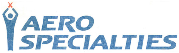 Decal, AERO Specialties Logo Blue, 7.25" x 2.25"