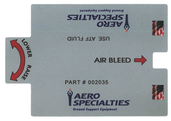 Decal, RX Bar Bleed Valve With Logo, 8.5" x 6"