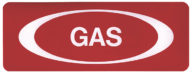 DECAL, REPAIR, GAS, 6" X 2.5"