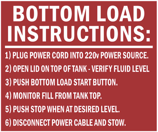 DECAL, REPAIR, BOTTOM LOAD INSTRUCTIONS, 12" X 10"