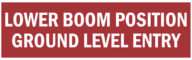DECAL, REPAIR, LOWER BOOM POSITION, 12" X 3.5"