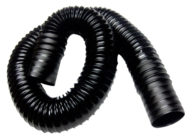 Lavatory Truck Vacuum Hose, Black Urethane, 4-Inch x 7-Feet, Steel-Reinforced