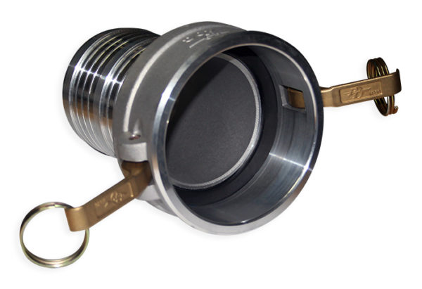 4-Inch Aluminum Cam & Groove Hose Coupling, Aircraft Lavatory Service (Type C)