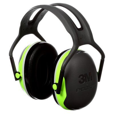 3M X4A PELTOR X4 Earmuffs, 27 dB NRR, Fluorescent Yellow-Green