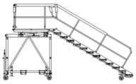 Liftsafe Engine Access Side Scroll Stand,  DF071563-01