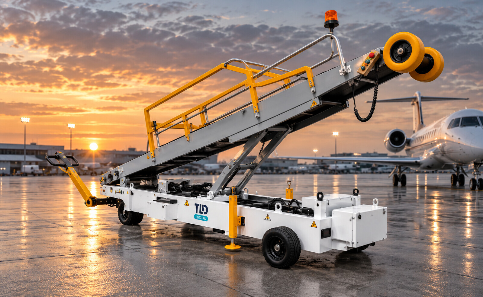 Small Footprint. Serious Capability. Meet the New TLD NBT-ER Electric Walk-Behind Belt Loader